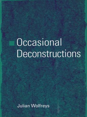 cover image of Occasional Deconstructions